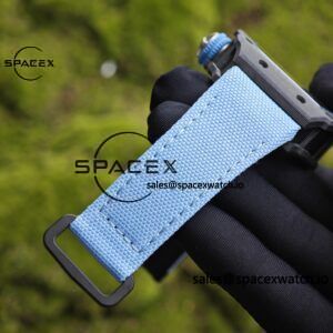 Richard Mille RM53-01 Polo Tourbillon, Integrated Movement, 1:1 Customized Imported Carbon Fiber Case, Paired with Blue Canvas Strap, Velcro Buckle - Image 14