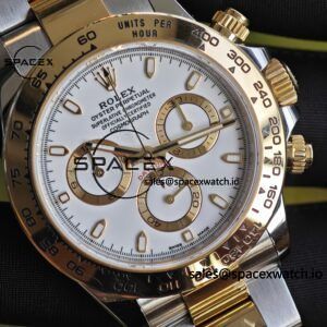 Rolex Daytona 116503 white dial, improved GEN dial, pointer, mirror, outer ring, crown, strap, genuine seven piece set, Dandong 4130 movement - Image 11