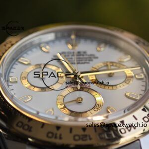 Rolex Daytona 116503 white dial, improved GEN dial, pointer, mirror, outer ring, crown, strap, genuine seven piece set, Dandong 4130 movement - Image 16