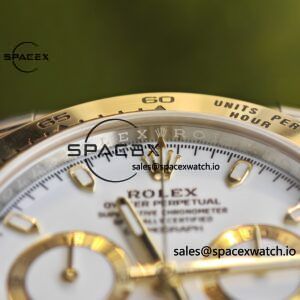 Rolex Daytona 116503 white dial, improved GEN dial, pointer, mirror, outer ring, crown, strap, genuine seven piece set, Dandong 4130 movement - Image 17