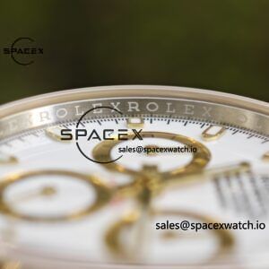 Rolex Daytona 116503 white dial, improved GEN dial, pointer, mirror, outer ring, crown, strap, genuine seven piece set, Dandong 4130 movement - Image 20