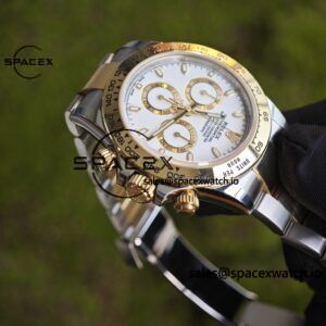 Rolex Daytona 116503 white dial, improved GEN dial, pointer, mirror, outer ring, crown, strap, genuine seven piece set, Dandong 4130 movement - Image 21