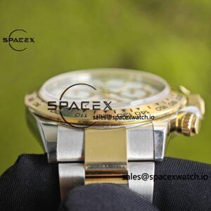 Rolex Daytona 116503 white dial, improved GEN dial, pointer, mirror, outer ring, crown, strap, genuine seven piece set, Dandong 4130 movement - Image 25