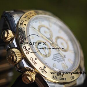 Rolex Daytona 116503 white dial, improved GEN dial, pointer, mirror, outer ring, crown, strap, genuine seven piece set, Dandong 4130 movement - Image 22