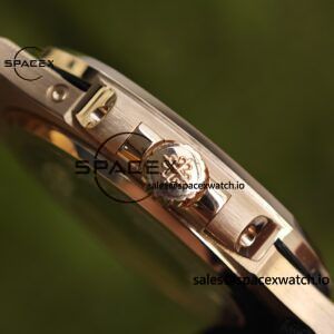 Patek Philippe Nautilus rose gold 5712R, 1:1 customized CNC18K pure gold case, 18K pure gold full-length bracelet. The best substitute for the dial pointer moon phase, ball top needle shaft, customized ACE240 integrated movement - Image 23