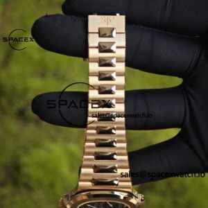 Patek Philippe Nautilus rose gold 5712R, 1:1 customized CNC18K pure gold case, 18K pure gold full-length bracelet. The best substitute for the dial pointer moon phase, ball top needle shaft, customized ACE240 integrated movement - Image 29