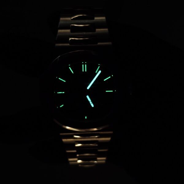 Patek Philippe Nautilus rose gold 5712R, 1:1 customized CNC18K pure gold case, 18K pure gold full-length bracelet. The best substitute for the dial pointer moon phase, ball top needle shaft, customized ACE240 integrated movement - Image 37