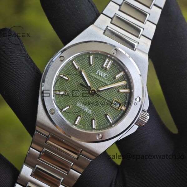 IWC Engineer Series IW328908 green dial, with secondary calibration and polishing of hands and shafts, and secondary calibration and polishing of case and strap - Image 7
