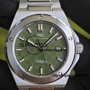 IWC Engineer Series IW328908 green dial, with secondary calibration and polishing of hands and shafts, and secondary calibration and polishing of case and strap - Image 8