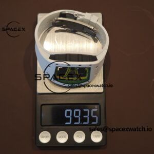 Customized Richard Mill 61-01 green track, CNC1:1 customized white ceramic case, genuine Parmigiani movement (appearance and function identical to the genuine), white natural rubber strap, titanium buckle - Image 19