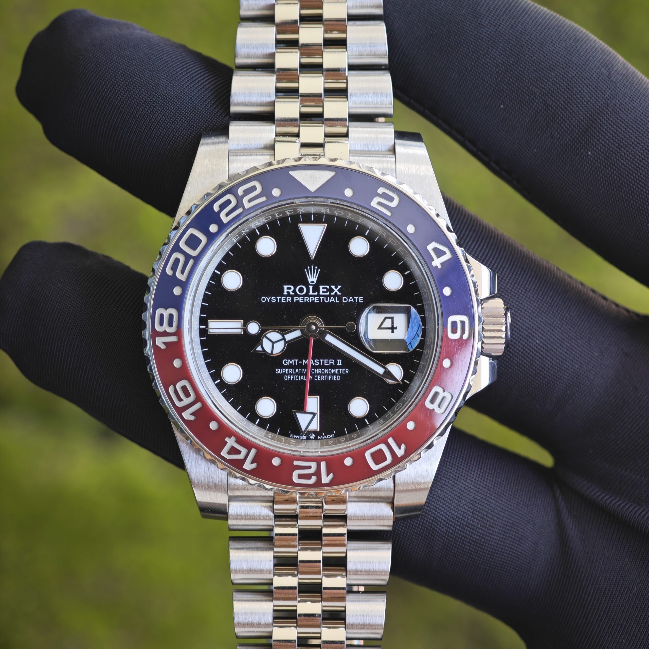 IMG 20250816 142349 Rolex GMT Master II m126710blro, equipped with GEN dial pointer outer ring, mirror, case, crown, six genuine accessories, strap polished twice, Dandong 3285 movement - Image 1