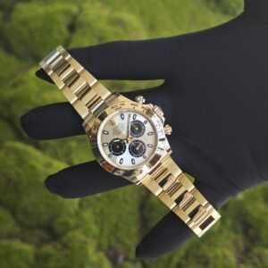 Rolex Daytona 116508 German CNC custom 18K pure gold case and strap, modified with original bezel, customized with the best substitute dial and hands. Dandong 4130 Movement - Image 3