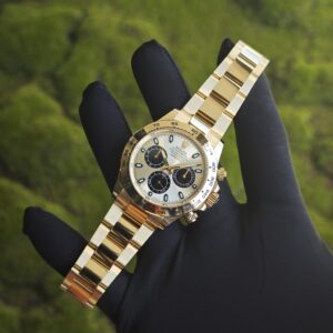 Rolex Daytona 116508 German CNC custom 18K pure gold case and strap, modified with original bezel, customized with the best substitute dial and hands. Dandong 4130 Movement - Image 4