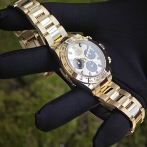 Rolex Daytona 116508 German CNC custom 18K pure gold case and strap, modified with original bezel, customized with the best substitute dial and hands. Dandong 4130 Movement - Image 21