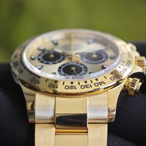 Rolex Daytona 116508 German CNC custom 18K pure gold case and strap, modified with original bezel, customized with the best substitute dial and hands. Dandong 4130 Movement - Image 17