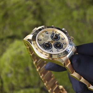 Rolex Daytona 116508 German CNC custom 18K pure gold case and strap, modified with original bezel, customized with the best substitute dial and hands. Dandong 4130 Movement - Image 22