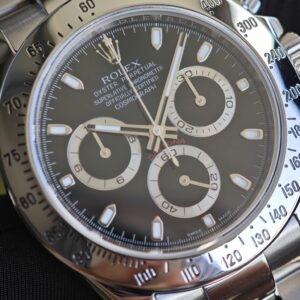 Rolex Daytona 116520 black dial with green luminous hour markers. Equipped with five original accessories, including dial, bezel, hands, mirror, and crown. 1: 1CNC customized 904L stainless steel case and strap, Dandong 4130 integrated movement - Image 10