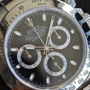 Rolex Daytona 116520 black dial with green luminous hour markers. Equipped with five original accessories, including dial, bezel, hands, mirror, and crown. 1: 1CNC customized 904L stainless steel case and strap, Dandong 4130 integrated movement - Image 11