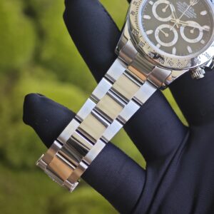 Rolex Daytona 116520 black dial with green luminous hour markers. Equipped with five original accessories, including dial, bezel, hands, mirror, and crown. 1: 1CNC customized 904L stainless steel case and strap, Dandong 4130 integrated movement - Image 20