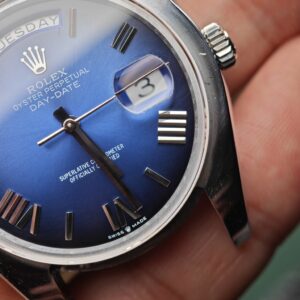 Rolex Day Date 228239 Blue Roman numeral dial, GM weighted case, THB strap, dial correction, hands polished twice, total weight 196g, 3255 integrated movement - Image 4