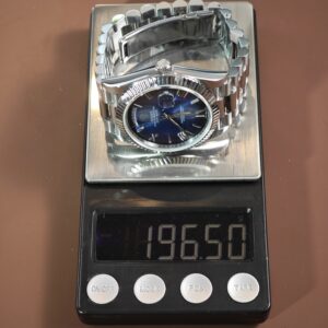 Rolex Day Date 228239 Blue Roman numeral dial, GM weighted case, THB strap, dial correction, hands polished twice, total weight 196g, 3255 integrated movement - Image 17