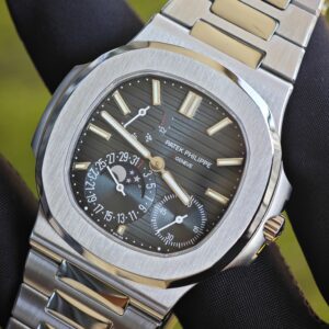 (Top customization) Patek Philippe Nautilus 5712A, original genuine two needle 240 improved, customized for the best effect, replacing gradient blue dial, substitute hands, best replacement moon phase, and ball top needle shaft. German craftsmanship 1:1 customized case and strap, after secondary polishing and grinding, - Image 10
