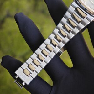(Top customization) Patek Philippe Nautilus 5712A, original genuine two needle 240 improved, customized for the best effect, replacing gradient blue dial, substitute hands, best replacement moon phase, and ball top needle shaft. German craftsmanship 1:1 customized case and strap, after secondary polishing and grinding, - Image 14