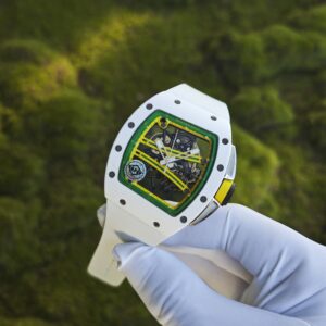 Richard Mill 61-01 Green Track, APS Factory Edition, Dandong Integrated Movement. Natural white rubber strap, titanium buckle - Image 4