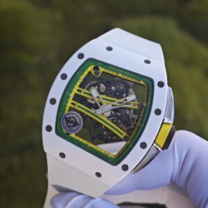 Richard Mill 61-01 Green Track, APS Factory Edition, Dandong Integrated Movement. Natural white rubber strap, titanium buckle - Image 7