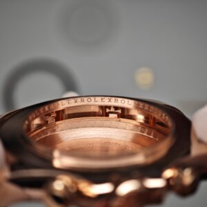 Rolex Daytona 116505 rose gold, German CNC customized 18K pure gold case and strap, modified with original genuine dial, hands, mirror, and bezel. Dandong 4130 Movement - Image 43