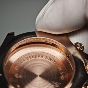 Rolex Daytona 116505 rose gold, German CNC customized 18K pure gold case and strap, modified with original genuine dial, hands, mirror, and bezel. Dandong 4130 Movement - Image 45