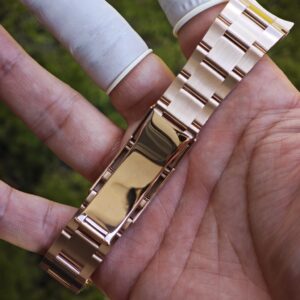 Rolex Daytona 116505 rose gold, German CNC customized 18K pure gold case and strap, modified with original genuine dial, hands, mirror, and bezel. Dandong 4130 Movement - Image 49