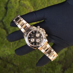 Rolex Daytona 116505 rose gold, German CNC customized 18K pure gold case and strap, modified with original genuine dial, hands, mirror, and bezel. Dandong 4130 Movement - Image 52
