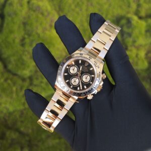 Rolex Daytona 116505 rose gold, German CNC customized 18K pure gold case and strap, modified with original genuine dial, hands, mirror, and bezel. Dandong 4130 Movement - Image 53