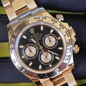 Rolex Daytona 116505 rose gold, German CNC customized 18K pure gold case and strap, modified with original genuine dial, hands, mirror, and bezel. Dandong 4130 Movement - Image 58