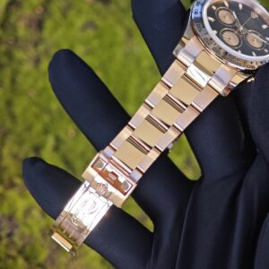 Rolex Daytona 116505 rose gold, German CNC customized 18K pure gold case and strap, modified with original genuine dial, hands, mirror, and bezel. Dandong 4130 Movement - Image 77