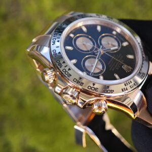 Rolex Daytona 116505 rose gold, German CNC customized 18K pure gold case and strap, modified with original genuine dial, hands, mirror, and bezel. Dandong 4130 Movement - Image 68
