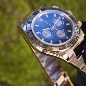Rolex Daytona 116505 rose gold, German CNC customized 18K pure gold case and strap, modified with original genuine dial, hands, mirror, and bezel. Dandong 4130 Movement - Image 69