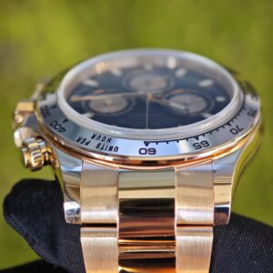 Rolex Daytona 116505 rose gold, German CNC customized 18K pure gold case and strap, modified with original genuine dial, hands, mirror, and bezel. Dandong 4130 Movement - Image 73
