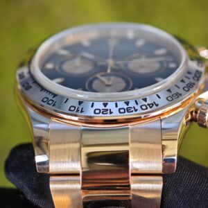 Rolex Daytona 116505 rose gold, German CNC customized 18K pure gold case and strap, modified with original genuine dial, hands, mirror, and bezel. Dandong 4130 Movement - Image 75
