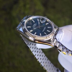 41mm Rolex DateJust m126300 green dial, customized and modified genuine watch accessories, dial, hands, mirror, crown four piece set. Dandong 3235 integrated movement, 904L steel strap - Image 16