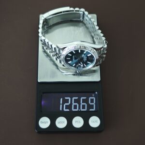 41mm Rolex DateJust m126300 green dial, customized and modified genuine watch accessories, dial, hands, mirror, crown four piece set. Dandong 3235 integrated movement, 904L steel strap - Image 30