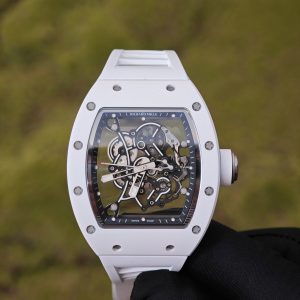 Richard Mille RM-055 white ceramic, ZF case, Vaucher RMUL2 super movement, natural white rubber strap, titanium buckle - Image 5