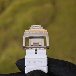 Richard Mille RM-055 white ceramic, ZF case, Vaucher RMUL2 super movement, natural white rubber strap, titanium buckle - Image 21