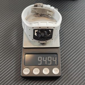 Richard Mille RM-055 white ceramic, ZF case, Vaucher RMUL2 super movement, natural white rubber strap, titanium buckle - Image 23