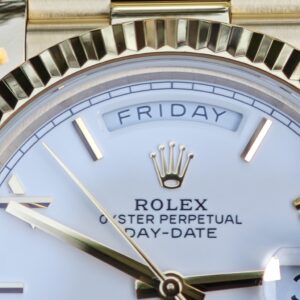 36mm Rolex Day Date m 128238 white Roman numerals, German technology 1:1 customized 18K pure gold case and strap, customized best alternative dial, pointer calendar, Swiss imported ETA2836 movement, high standard assembly process - Image 10
