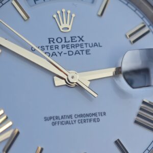 36mm Rolex Day Date m 128238 white Roman numerals, German technology 1:1 customized 18K pure gold case and strap, customized best alternative dial, pointer calendar, Swiss imported ETA2836 movement, high standard assembly process - Image 11