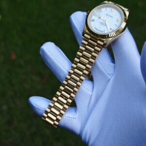 36mm Rolex Day Date m 128238 white Roman numerals, German technology 1:1 customized 18K pure gold case and strap, customized best alternative dial, pointer calendar, Swiss imported ETA2836 movement, high standard assembly process - Image 16