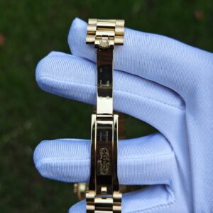 36mm Rolex Day Date m 128238 white Roman numerals, German technology 1:1 customized 18K pure gold case and strap, customized best alternative dial, pointer calendar, Swiss imported ETA2836 movement, high standard assembly process - Image 19