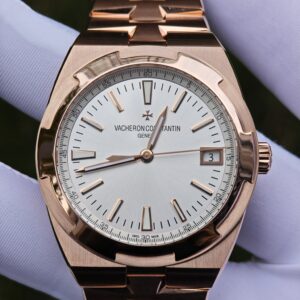 Vacheron Constantin 4500V customized best alternative white dial and hands, the entire watch is plated with 18K rose gold (the same color as GEN) - Image 8